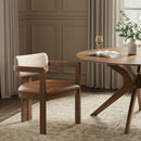 Ravina - Upholstered Dining Chair With Stained Brown Base (Set of 2)