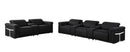 1126 - 8-Piece Modular Power Reclining Sofa & Loveseat Set In With 5 Power Recliners & Power Headrests