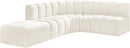 Arc - Velvet 5 Piece Corner Modular Sofa