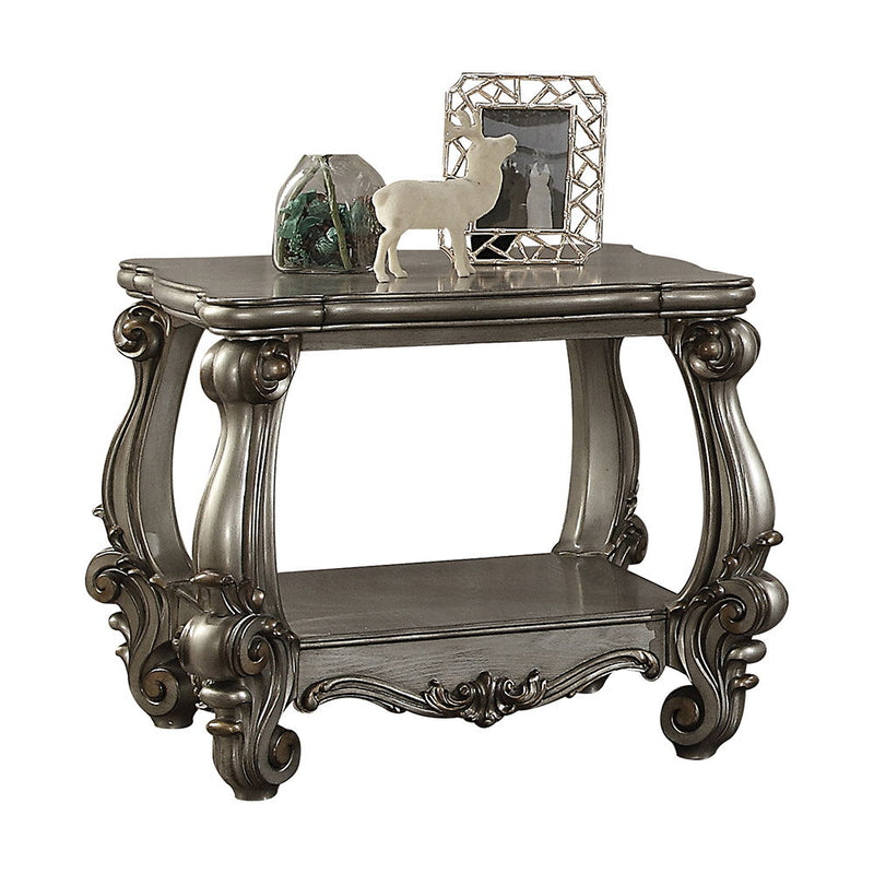 Versailles - End Table - Antique Platinum