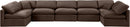 Indulge - Velvet 7 Piece Modular U-Shaped Sectional