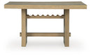 Lasinger - Rectangular Dining Room Counter Table - Light Brown