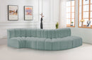 Arc - Faux Leather 5 Piece Modular Sofa