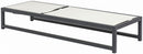 Maldives - Water Resistant Outdoor Patio Adjustable Sun Chaise Lounge Chair With Gray Base