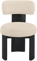 Atelier - Vegan Leather Upholstered Dining Chair (Set of 2) - Black Frame