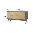 Blayde - Server - Light Gray & Natural