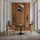 Sacha - Velvet Dining Chair With Natural Base (Set of 2)
