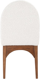 Waldorf - Boucle Dining Side Chair With Brown Legs