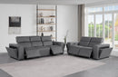 1224 - 5-Piece Modular Power Reclining Sofa And Loveseat Set In With 4 Power Recliners & Power Headrests