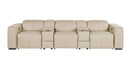 1224 - 5-Piece Modular Power Reclining Sofa In With 3 Power Recliners & Power Headrests
