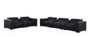 1208 - Modular Leather Sofa Loveseat With 6 Recliners And Power Headrests