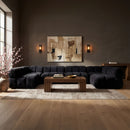 Orin - U-Shaped Velvet 6 Piece Modular Sectional