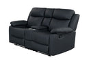 U6026 - Reclining Sofa With LED - Black