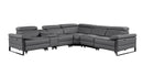 1246 - 6-Piece L-Shaped Modular Power Reclining Sectional With 3 Power Recliners And Power Headrests