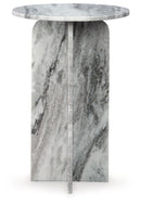 Keithwell - Round Accent Table - Gray