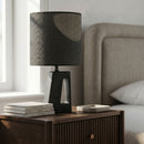 Vellum - Genuine Marble Base And Linen Textured Fabric Shade Table Lamp