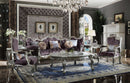 Picardy - Sofa With 8 Pillows - Velvet & Antique Platinum