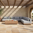 Solace - Olefin 5 Piece Outdoor Patio Modular Sectional