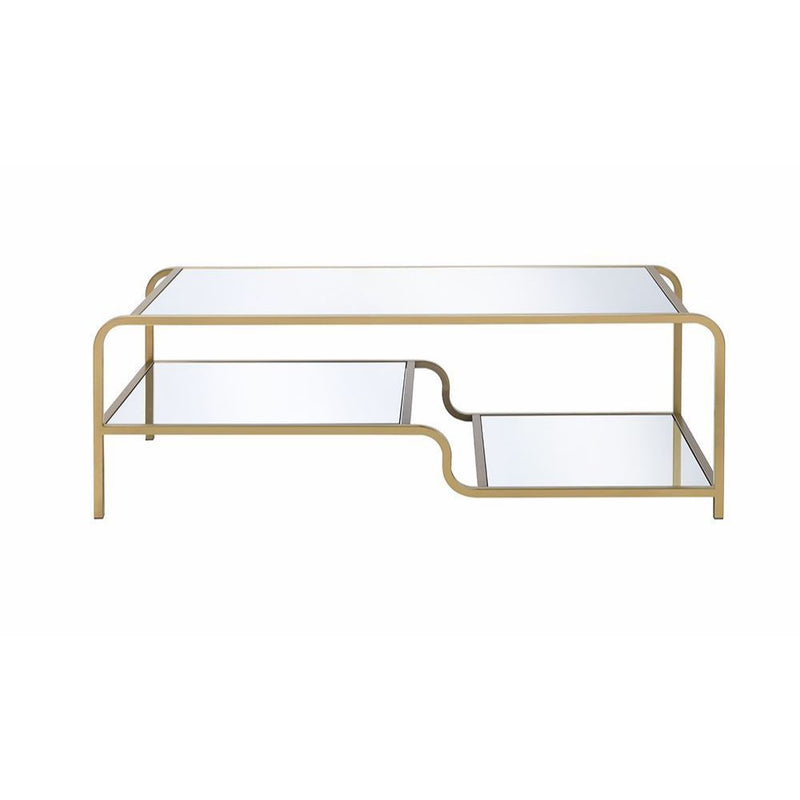 Astrid - Coffee Table - Mirrored & Gold