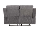 Kalen - Motion Loveseat - Gray Chenille