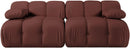 Orin - Velvet Performance Fabric Upholstered 2 Piece Modular Sofa