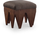 Altair - Fabric Bench - Dark Brown Base
