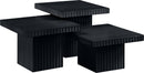 Spencer - Oak Veneer 3 Piece Coffee Tabl
