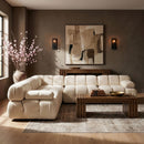 Orin - Velvet Fabric 5 Piece Modular Sectional