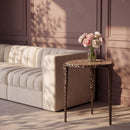 Gild - Aluminum Base And Genuine Marble Top Table - Bronze Finish