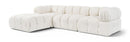 Orin - Velvet 4 Piece Modular Sectional With Chaise