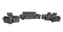 1224 - 7-Piece Modular Power Reclining Sofa, Loveseat & Chair Set In With 5 Power Recliners & Power Headrests