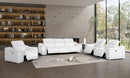 2679 - Power Reclining Sofa, Console Loveseat & Chair Set In Genuine Leather (6 Recliners)