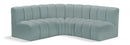 Arc - Faux Leather 4 Piece Corner Modular Sofa