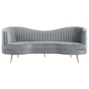 Sophia - Upholstered Channel Tufted Sofa Set