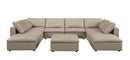 1100 - Top-Grain Italian Leather 9-Piece Sectional With Chaise
