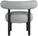Bordeaux - Boucle Fabric Accent Chair With Black Legs