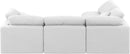 Indulge - Linen 4 Piece Modular Sectional - White