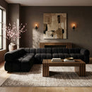 Orin - Velvet 6 Piece Modular L-Shaped Sectional