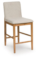 Isanti - Upholstered Barstool (Set of 2) - Light Brown