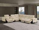 1246 - 7-Piece L-Shaped Modular Power Reclining Sectional With 4 Power Recliners And Power Headrests