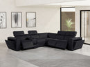 1224 - 6-Piece L-Shaped Sectional Sofa In With 3 Power Recliners & Power Headrests