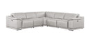 2679 - 5-Piece L-Shaped Power Reclining Sectional In Genuine Leather (3 Recliners)