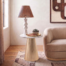 Cindra - Genuine Marble Top And Iron Base Table