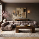 Orin - Velvet 5 Piece Modular Sectional