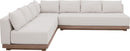 Solace - Olefin Performance Fabric 3 Piece Outdoor Patio Modular Sectional (2 Sofas & Corner Chair)
