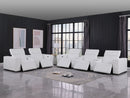 1208 - Modular Leather Sofa Loveseat With 6 Recliners And Power Headrests