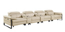 1246 - Modular Power Triple Reclining Triple Console Sofa With Power Reclining Headrests