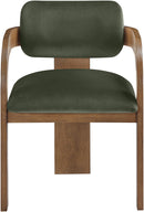 Cedra - Velvet Performance Fabric Upholstered Dining Chair (Set of 2) - Brown Frame