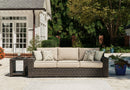 Coastline Bay - Sofa With Cushion - Brown