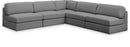 Beckham - 5 Piece Modular Corner Armless Sectional